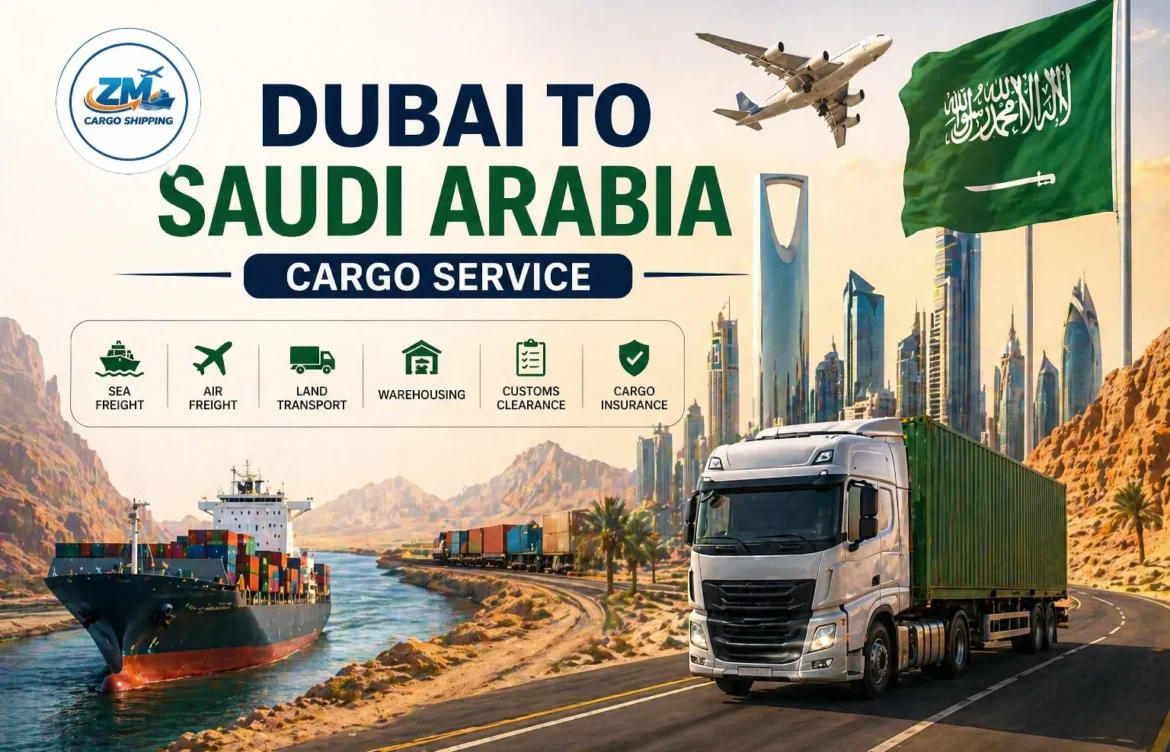 Dubai to Saudi Arabia Cargo Service