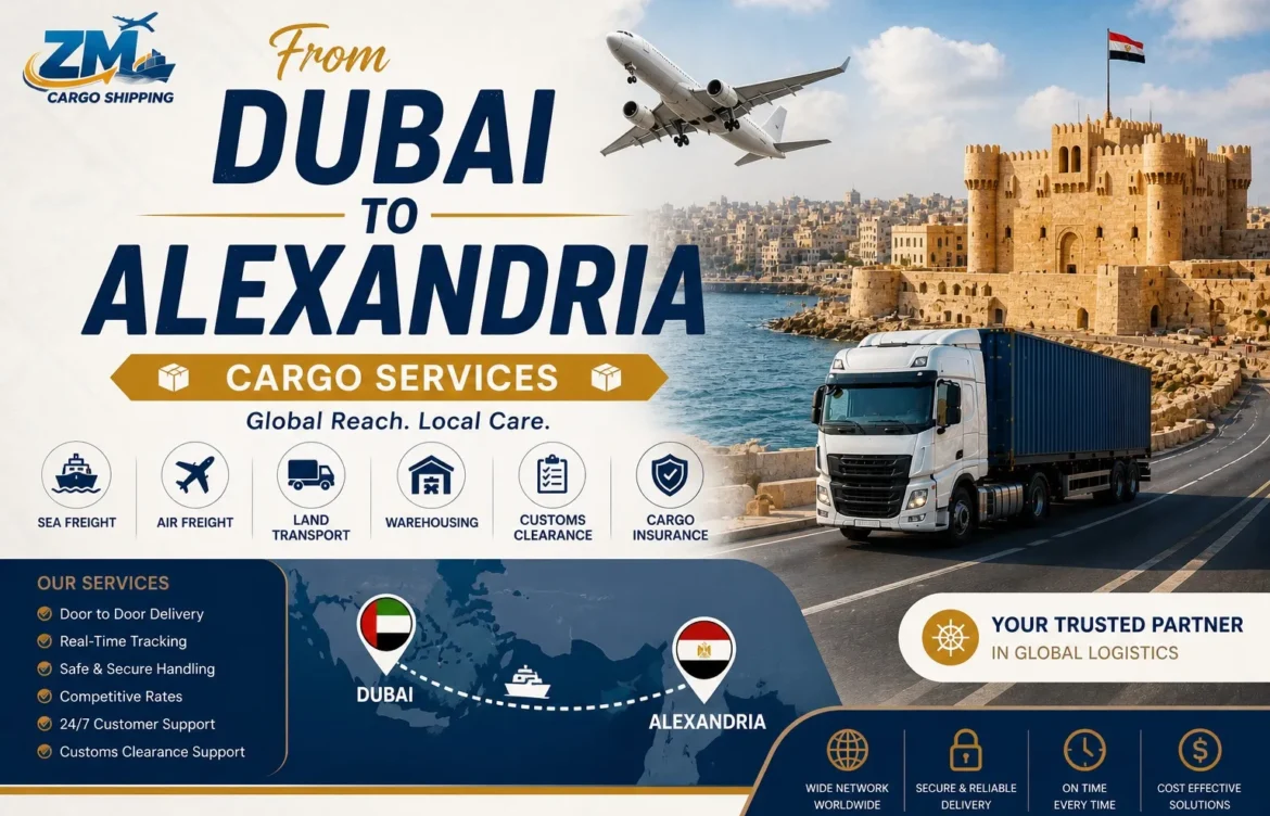 Dubai to Alexandria Cargo Services