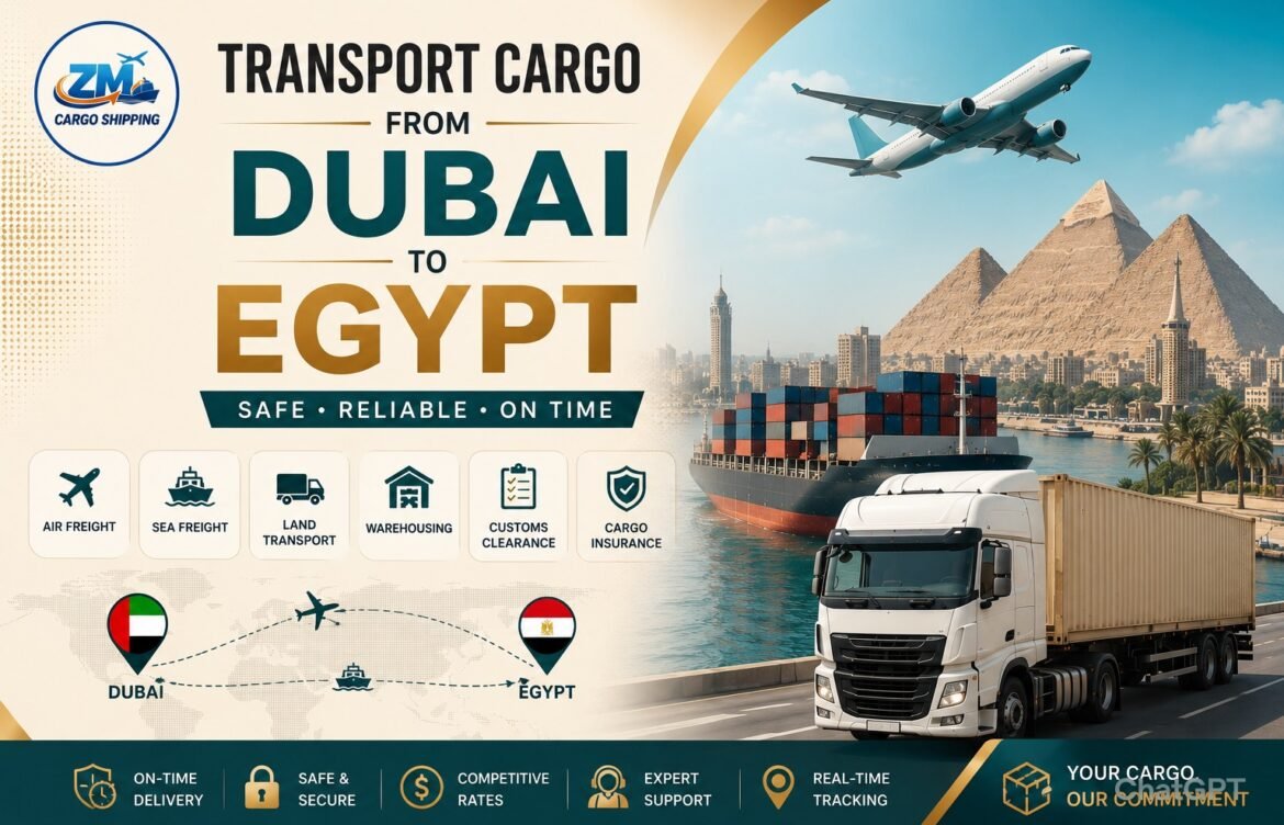 Transport Cargo From Dubai To Egypt